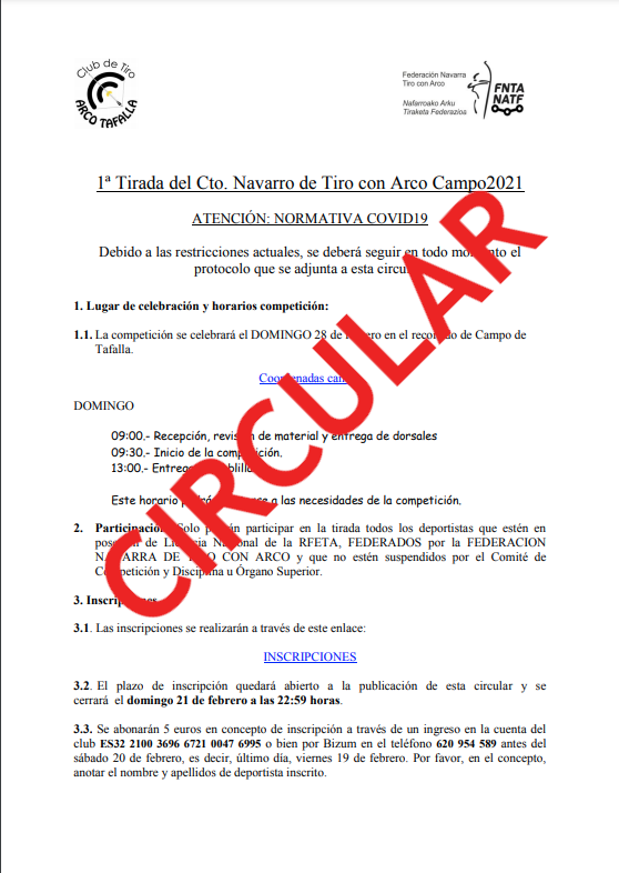 1&ordf; TIRADA CTO NAVARRO DE CAMPO - TAFALLA